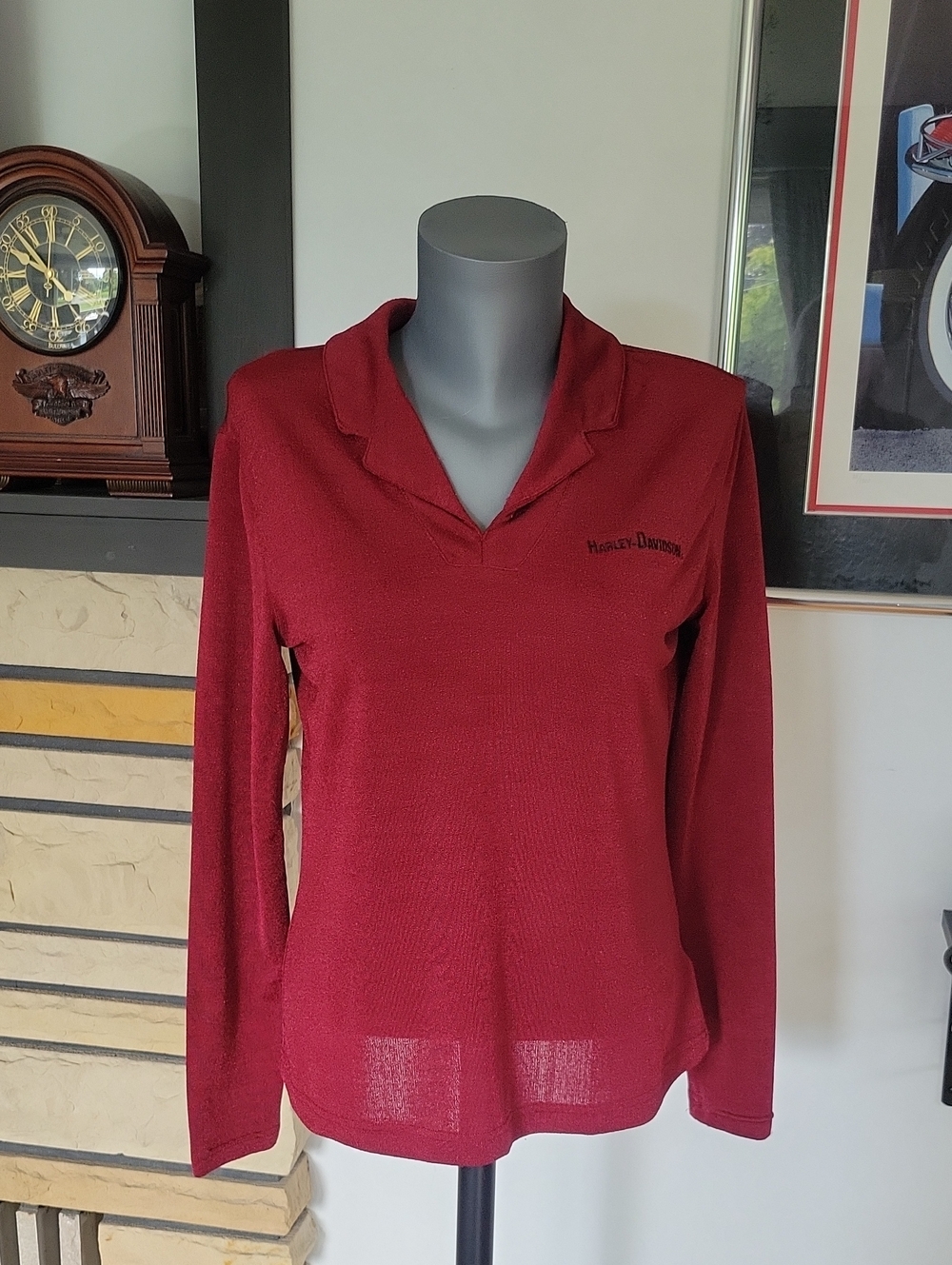Harley-Davidson Top Large Red Vintage